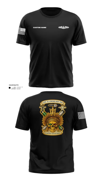 USS Illinois (SSN 786) 55868909 Short Sleeve Performance Shirt - 26
