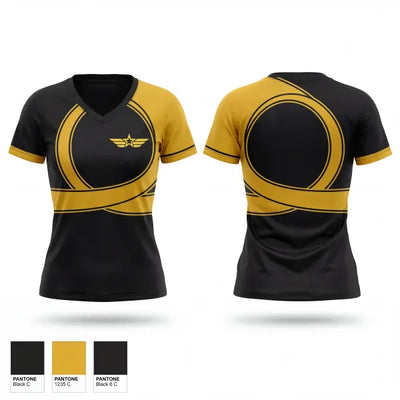 Dennehotso Battle Hawks 68281661 Women's Short Sleeve V-neck Shirt - 1