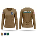 Rice Township Police Women's Long Sleeve V-neck Shirt - 1