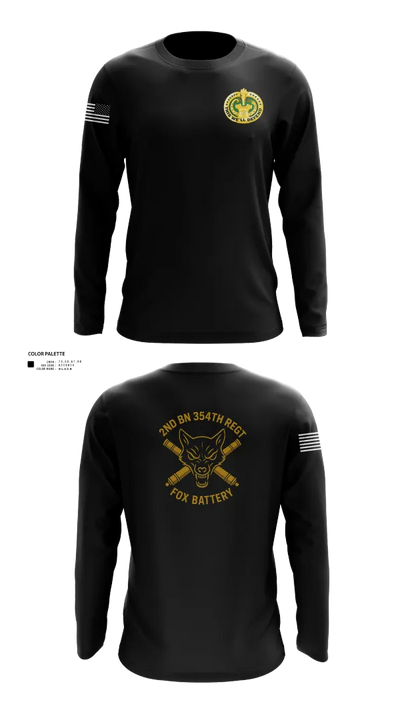 2ND BN 354 REGT 8230851 Long Sleeve Performance Shirt 120