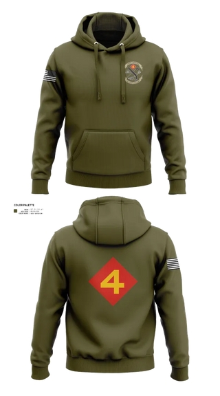Hoodie, 14th Marine regiment 4th Marine corps division, , Teamtime, Team time, sublimation, custom sports apparel, team uniforms, spirit wear, spiritwear, sports uniforms, custom shirts, team store, custom team store, fundraiser sports, apparel fundraiser