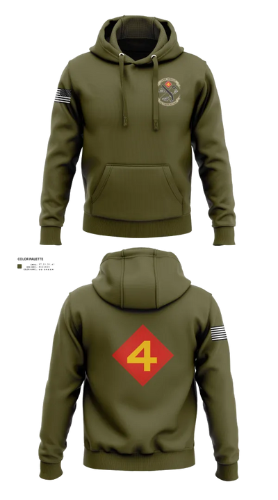 14th Marine regiment 4th Marine corps division 57481844 Hoodie - 102