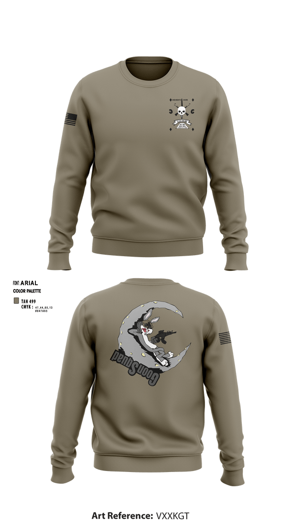 Crew Neck Sweatshirt, 1-181 INF Goon Squad, , Teamtime, Team time, sublimation, custom sports apparel, team uniforms, spirit wear, spiritwear, sports uniforms, custom shirts, team store, custom team store, fundraiser sports, apparel fundraiser