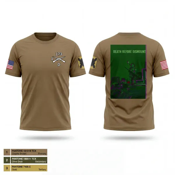 Old School Cotton Feel Shirt, 1-173 IN Dco, National Guard, Teamtime, Team time, sublimation, custom sports apparel, team uniforms, spirit wear, spiritwear, sports uniforms, custom shirts, team store, custom team store, fundraiser sports, apparel fundraiser