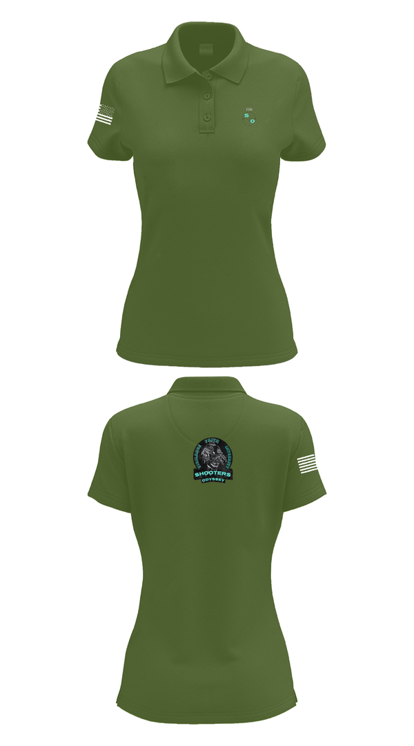 Womens Short Sleeve Performance Polo, Shooters odyssey, National Guard, Teamtime, Team time, sublimation, custom sports apparel, team uniforms, spirit wear, spiritwear, sports uniforms, custom shirts, team store, custom team store, fundraiser sports, apparel fundraiser
