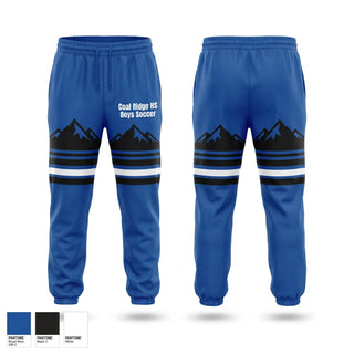 Sweatpants, Coal Ridge HS Boys Soccer, Men's Soccer, Teamtime, Team time, sublimation, custom sports apparel, team uniforms, spirit wear, spiritwear, sports uniforms, custom shirts, team store, custom team store, fundraiser sports, apparel fundraiser