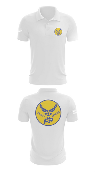 Short Sleeve Performance Polo, Samuel Clemens Tx-82 AFJROTC, Air Force, Teamtime, Team time, sublimation, custom sports apparel, team uniforms, spirit wear, spiritwear, sports uniforms, custom shirts, team store, custom team store, fundraiser sports, apparel fundraiser