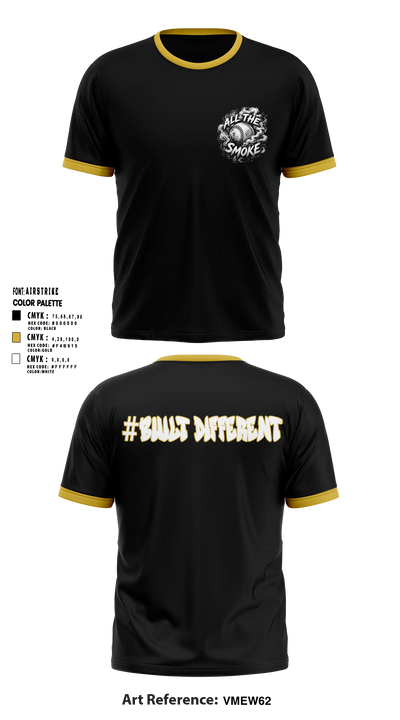 ALL THE SMOKE Short Sleeve Performance Shirt - 7