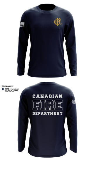 Long Sleeve Performance Shirt, Canadian Volunteer Fire Department, Fire Department, Teamtime, Team time, sublimation, custom sports apparel, team uniforms, spirit wear, spiritwear, sports uniforms, custom shirts, team store, custom team store, fundraiser sports, apparel fundraiser