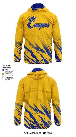 Windbreaker, Campbellsport Cougars, Women's Basketball, Teamtime, Team time, sublimation, custom sports apparel, team uniforms, spirit wear, spiritwear, sports uniforms, custom shirts, team store, custom team store, fundraiser sports, apparel fundraiser