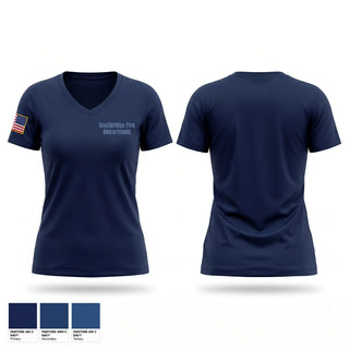 Womens Short Sleeve Vneck Shirt, Southridge Fire Department, Fire Department, Teamtime, Team time, sublimation, custom sports apparel, team uniforms, spirit wear, spiritwear, sports uniforms, custom shirts, team store, custom team store, fundraiser sports, apparel fundraiser
