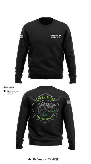 Crew Neck Sweatshirt, Green River Fire Department, Fire Department, Teamtime, Team time, sublimation, custom sports apparel, team uniforms, spirit wear, spiritwear, sports uniforms, custom shirts, team store, custom team store, fundraiser sports, apparel fundraiser