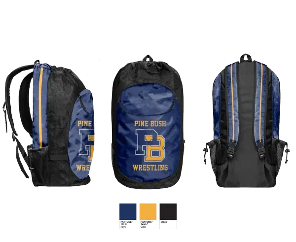 Gear Bag, Pine Bush, Wrestling, Teamtime, Team time, sublimation, custom sports apparel, team uniforms, spirit wear, spiritwear, sports uniforms, custom shirts, team store, custom team store, fundraiser sports, apparel fundraiser