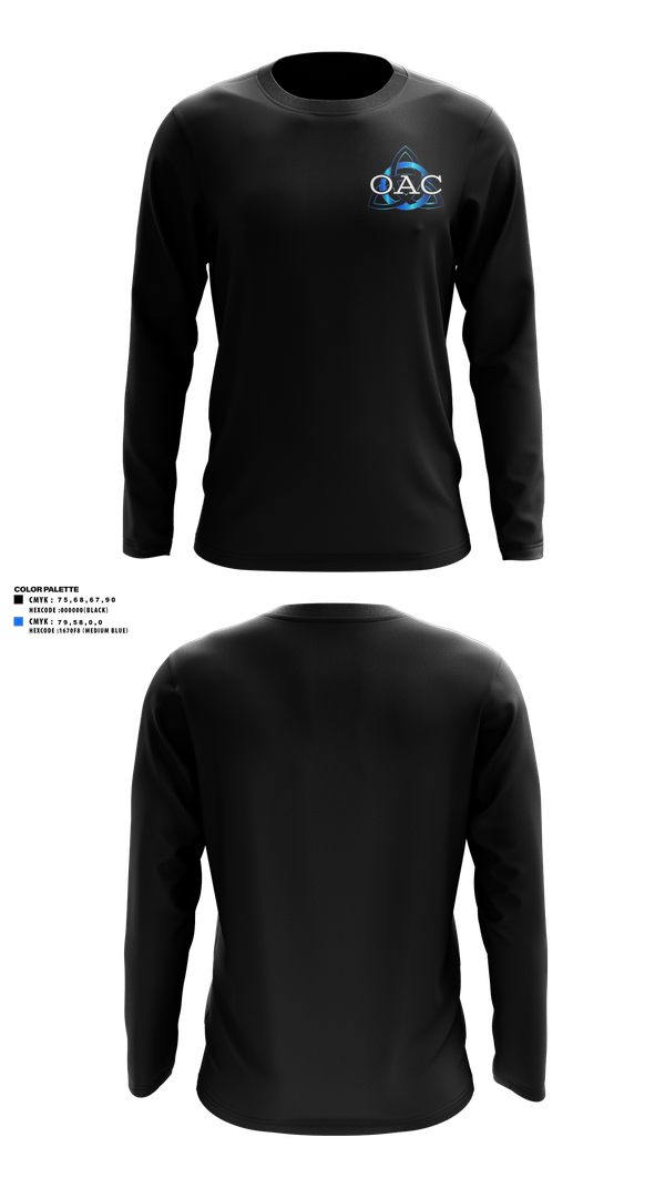 Long Sleeve Performance Shirt, OA Cheerleading, Cheer, Teamtime, Team time, sublimation, custom sports apparel, team uniforms, spirit wear, spiritwear, sports uniforms, custom shirts, team store, custom team store, fundraiser sports, apparel fundraiser