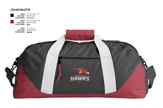 Duffle Bag, HAWKS, Baseball, Teamtime, Team time, sublimation, custom sports apparel, team uniforms, spirit wear, spiritwear, sports uniforms, custom shirts, team store, custom team store, fundraiser sports, apparel fundraiser