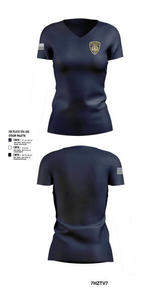 Womens Short Sleeve Vneck Shirt, Spring Township Police Department, Police, Teamtime, Team time, sublimation, custom sports apparel, team uniforms, spirit wear, spiritwear, sports uniforms, custom shirts, team store, custom team store, fundraiser sports, apparel fundraiser
