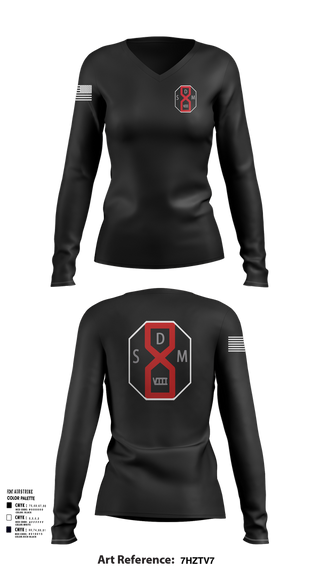 Womens Long Sleeve Vneck Shirt, San Dimas Sheriffs Station, , Teamtime, Team time, sublimation, custom sports apparel, team uniforms, spirit wear, spiritwear, sports uniforms, custom shirts, team store, custom team store, fundraiser sports, apparel fundraiser