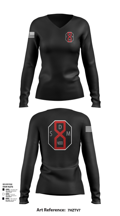San Dimas Sheriffs Station 85539271 Women's Long Sleeve V-neck Shirt - 104