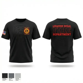 Old School Cotton Feel Shirt, Lebanon Rural Fire Protection District, Fire Department, Teamtime, Team time, sublimation, custom sports apparel, team uniforms, spirit wear, spiritwear, sports uniforms, custom shirts, team store, custom team store, fundraiser sports, apparel fundraiser