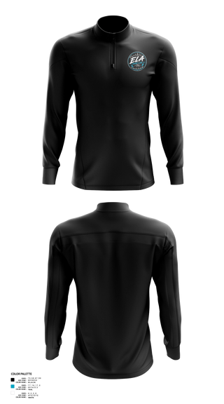 Quarter Zip Jacket, ELA hoopers, Women's Basketball, Teamtime, Team time, sublimation, custom sports apparel, team uniforms, spirit wear, spiritwear, sports uniforms, custom shirts, team store, custom team store, fundraiser sports, apparel fundraiser