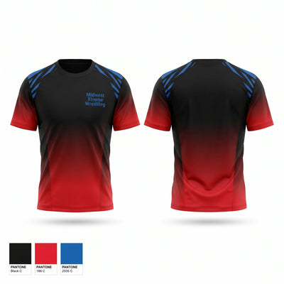 Midwest Xtreme Wrestling Short Sleeve Performance Shirt - 1