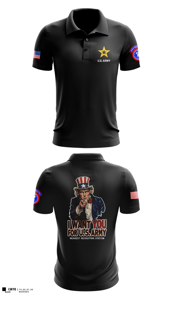 Short Sleeve Performance Polo, Alaska Army Recruiting, Army, Teamtime, Team time, sublimation, custom sports apparel, team uniforms, spirit wear, spiritwear, sports uniforms, custom shirts, team store, custom team store, fundraiser sports, apparel fundraiser