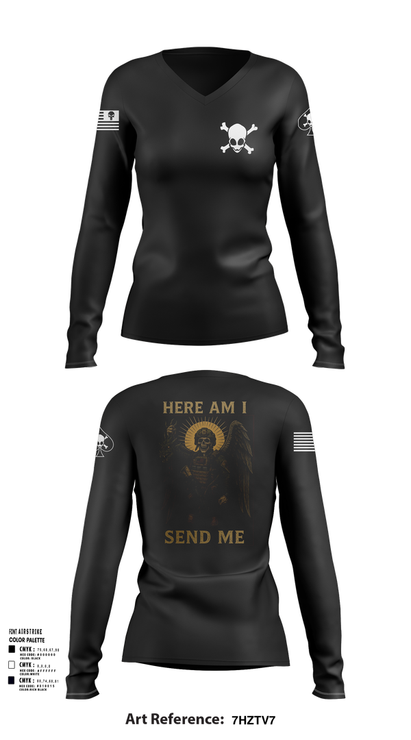 Womens Long Sleeve Vneck Shirt, Charlie Co., , Teamtime, Team time, sublimation, custom sports apparel, team uniforms, spirit wear, spiritwear, sports uniforms, custom shirts, team store, custom team store, fundraiser sports, apparel fundraiser