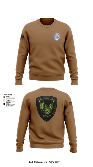 Crew Neck Sweatshirt, Laurinburg SWAT, Police, Teamtime, Team time, sublimation, custom sports apparel, team uniforms, spirit wear, spiritwear, sports uniforms, custom shirts, team store, custom team store, fundraiser sports, apparel fundraiser