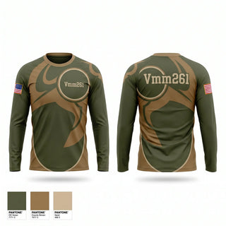 Long Sleeve Performance Shirt, Vmm-261, Marines, Teamtime, Team time, sublimation, custom sports apparel, team uniforms, spirit wear, spiritwear, sports uniforms, custom shirts, team store, custom team store, fundraiser sports, apparel fundraiser