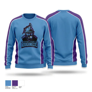 Crew Neck Sweatshirt, Union County Roughnecks, Baseball, Teamtime, Team time, sublimation, custom sports apparel, team uniforms, spirit wear, spiritwear, sports uniforms, custom shirts, team store, custom team store, fundraiser sports, apparel fundraiser