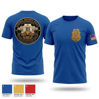 Old School Cotton Feel Shirt, Federal Reserve Law Enforcement Unit, Police, Teamtime, Team time, sublimation, custom sports apparel, team uniforms, spirit wear, spiritwear, sports uniforms, custom shirts, team store, custom team store, fundraiser sports, apparel fundraiser