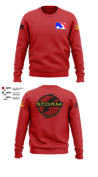 Crew Neck Sweatshirt, H2F STORM, Army, Teamtime, Team time, sublimation, custom sports apparel, team uniforms, spirit wear, spiritwear, sports uniforms, custom shirts, team store, custom team store, fundraiser sports, apparel fundraiser