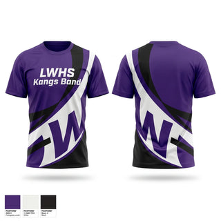 Soft Poly Tee Cotton Like Feel, LWHS Kangs Band, Spirit Store, Teamtime, Team time, sublimation, custom sports apparel, team uniforms, spirit wear, spiritwear, sports uniforms, custom shirts, team store, custom team store, fundraiser sports, apparel fundraiser