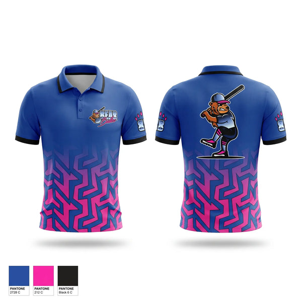 Short Sleeve Performance Polo, Bear Ballerz, Softball, Teamtime, Team time, sublimation, custom sports apparel, team uniforms, spirit wear, spiritwear, sports uniforms, custom shirts, team store, custom team store, fundraiser sports, apparel fundraiser