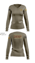 Hudspeth county sheriff office 47128359 Women's Long Sleeve V-neck Shirt - 22