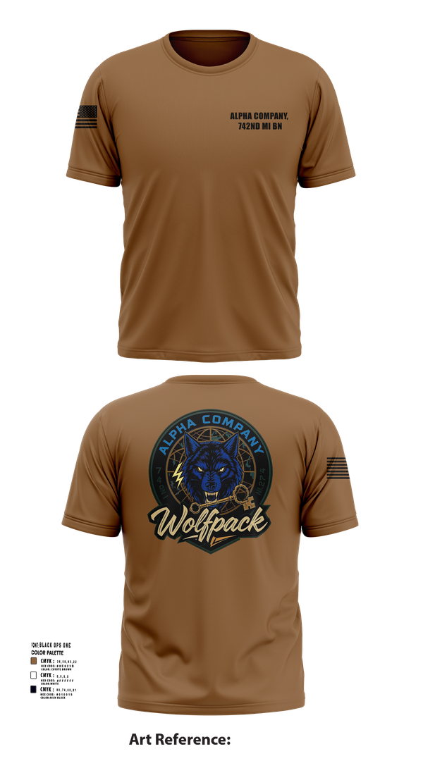 Short Sleeve Performance Shirt, Alpha Company, 742nd MI BN, , Teamtime, Team time, sublimation, custom sports apparel, team uniforms, spirit wear, spiritwear, sports uniforms, custom shirts, team store, custom team store, fundraiser sports, apparel fundraiser