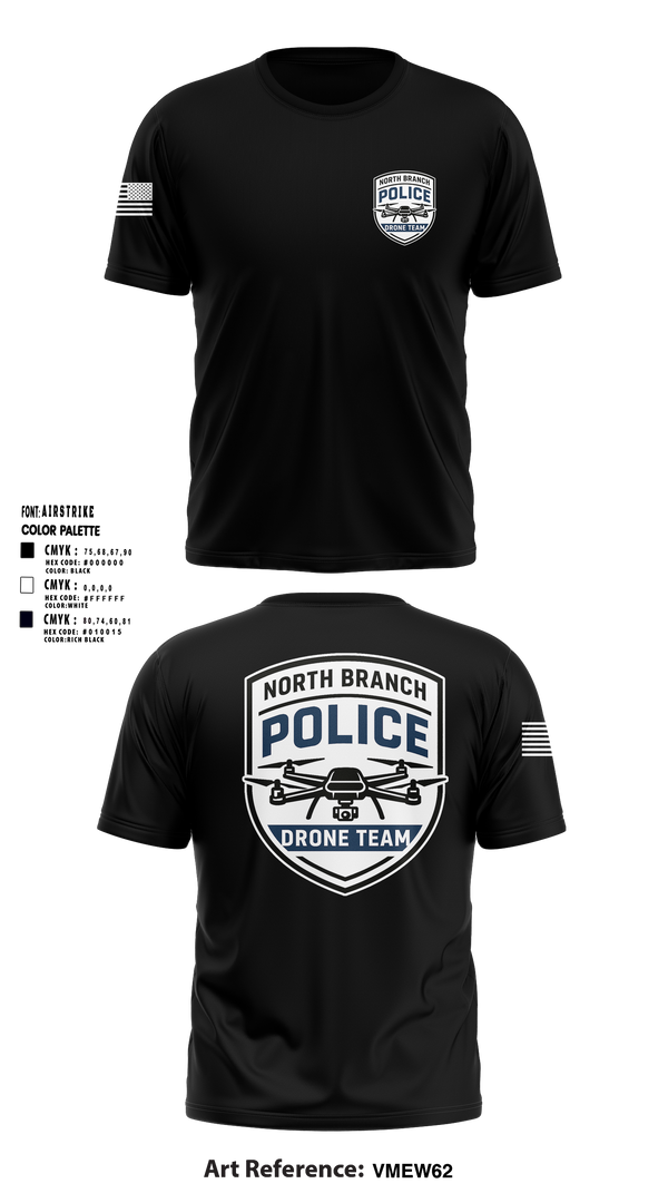 Short Sleeve Performance Shirt, North Branch Police Dept., , Teamtime, Team time, sublimation, custom sports apparel, team uniforms, spirit wear, spiritwear, sports uniforms, custom shirts, team store, custom team store, fundraiser sports, apparel fundraiser