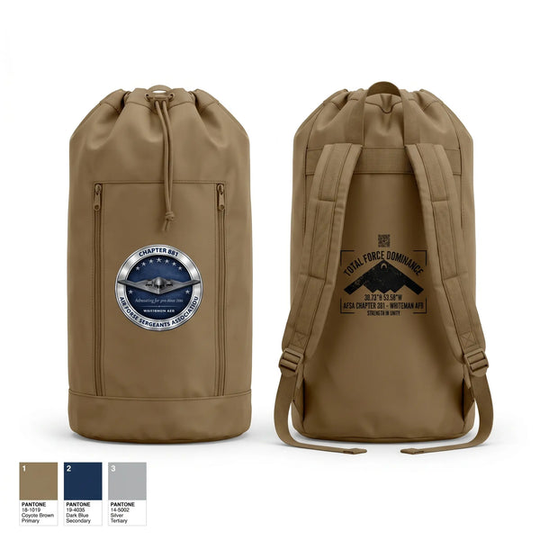 Gear Bag, AFSA CHAPTER 881, Air Force, Teamtime, Team time, sublimation, custom sports apparel, team uniforms, spirit wear, spiritwear, sports uniforms, custom shirts, team store, custom team store, fundraiser sports, apparel fundraiser