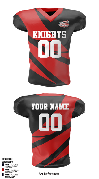 Football Jersey, Knights, , Teamtime, Team time, sublimation, custom sports apparel, team uniforms, spirit wear, spiritwear, sports uniforms, custom shirts, team store, custom team store, fundraiser sports, apparel fundraiser