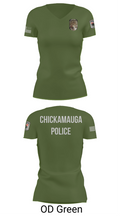 Chickamauga Police 51367773 Women's Short Sleeve V-neck Shirt - 46