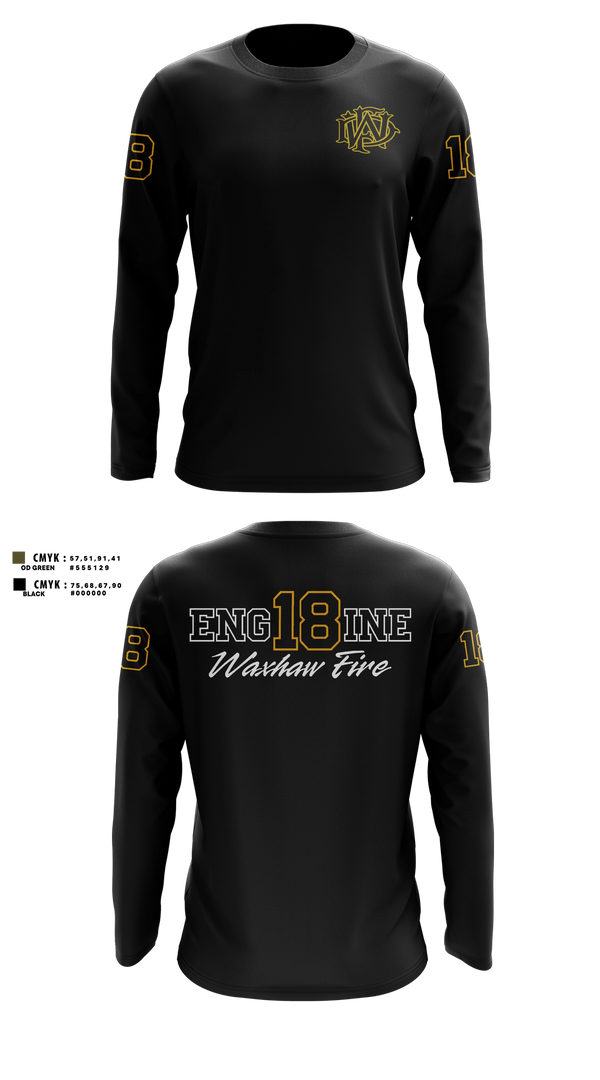 Long Sleeve Performance Shirt, Waxhaw Fire, Fire Department, Teamtime, Team time, sublimation, custom sports apparel, team uniforms, spirit wear, spiritwear, sports uniforms, custom shirts, team store, custom team store, fundraiser sports, apparel fundraiser