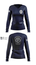 Beaver Valley Regional Police Department  Women's Long Sleeve V-neck Shirt - 3