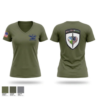 Womens Short Sleeve Vneck Shirt, 575th TC ETOE, Army, Teamtime, Team time, sublimation, custom sports apparel, team uniforms, spirit wear, spiritwear, sports uniforms, custom shirts, team store, custom team store, fundraiser sports, apparel fundraiser