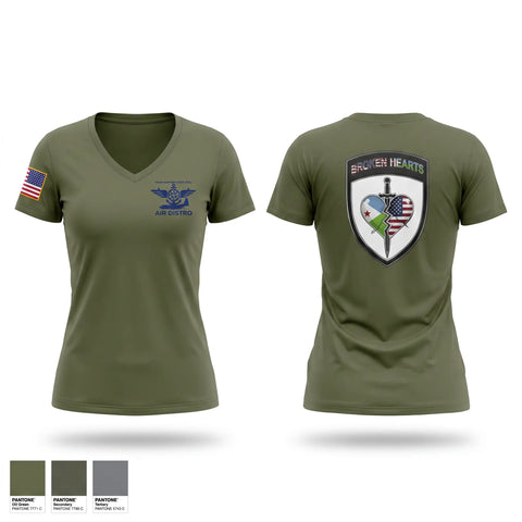 Womens Short Sleeve Vneck Shirt, 575th TC ETOE, Army, Teamtime, Team time, sublimation, custom sports apparel, team uniforms, spirit wear, spiritwear, sports uniforms, custom shirts, team store, custom team store, fundraiser sports, apparel fundraiser