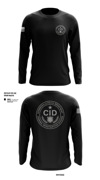 Long Sleeve Performance Shirt, Kernersville Police Department Criminal Investigative Division, Police, Teamtime, Team time, sublimation, custom sports apparel, team uniforms, spirit wear, spiritwear, sports uniforms, custom shirts, team store, custom team store, fundraiser sports, apparel fundraiser