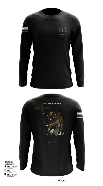 441st Engineer Company 97843489 Long Sleeve Performance Shirt 110