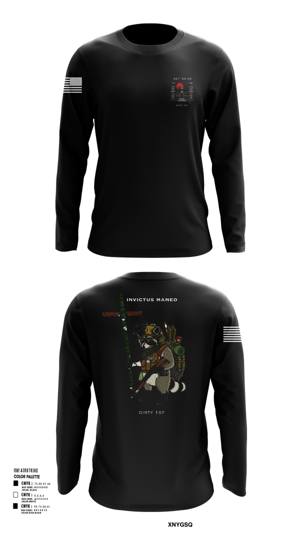 Long Sleeve Performance Shirt, 441st Engineer Company, Army, Teamtime, Team time, sublimation, custom sports apparel, team uniforms, spirit wear, spiritwear, sports uniforms, custom shirts, team store, custom team store, fundraiser sports, apparel fundraiser