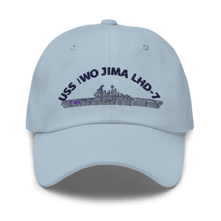 USS IWO JIMA LHD7 FRG Classic Dad Hat | Yupoong 6245CM
