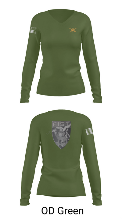 HHB 113th FA / FIST 8360084 Women's Long Sleeve V-neck Shirt - 57