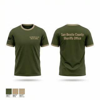 Old School Cotton Feel Shirt, San Benito County Sheriff’s Office, Police, Teamtime, Team time, sublimation, custom sports apparel, team uniforms, spirit wear, spiritwear, sports uniforms, custom shirts, team store, custom team store, fundraiser sports, apparel fundraiser
